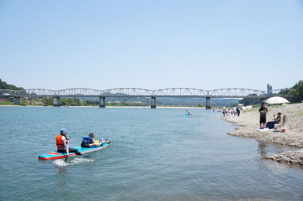 いの町の清流「仁淀川」でのSUP
